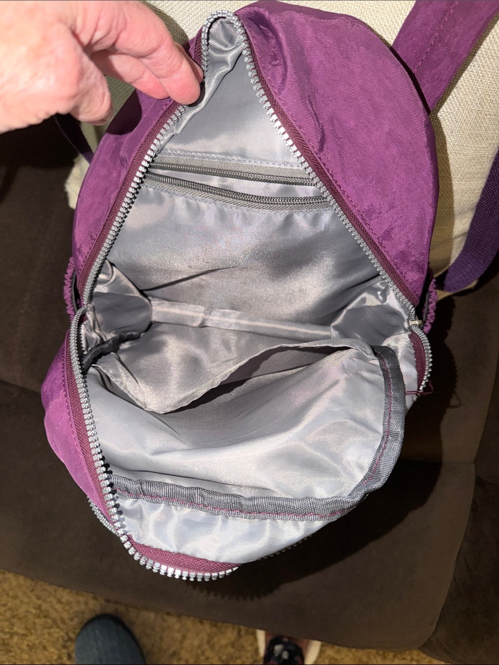 AOTIAN Purple Mini Backpack for Women - Picture 4 of 4